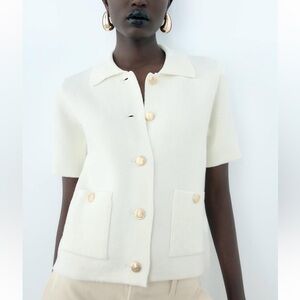 Zara short sleeve sweater NEW
